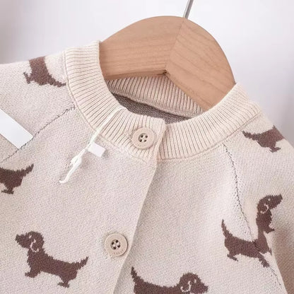 SnugTale – Cartoon Knit Sweater Jumpsuit for Babies & Toddlers